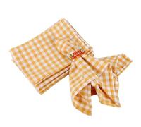 Yellow White Buffalo Plaid Cloth Napkins Set of 6, 18 x 18 Inches Washable Table Napkins, Reusable Gingham Cloth Dinner Napkins for Wedding, Parties, Thanksgiving, Christmas, Dining Celebration