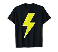 YELLOW & WHITE Lightning Bolt Thunderbolt Team T-Shirt