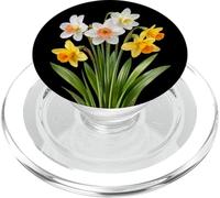 Yellow White Spring Daffodil Bouquet Shapes Mania PopSockets PopGrip for MagSafe