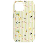 Yellow White Stripes Gelato La Dolce Vita Summer Vibes Case for iPhone 14