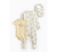 Yellow Winnie The Pooh Print 3-Piece Starter Set 6-9 months