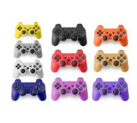 (Yellow) Wireless Gamepad Bluetooth PS3 Controller Games Joystick for Sony PlayStation 3