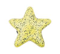 Yellow with Grit Star Ceramic Knob Door Handle Cabinet Drawer Cupboard Pulls by Fab Mart Online