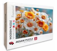 Yellow Wooden Jigsaw Puzzles 39x28in, Flower Jigsaw Puzzles 2000 Pieces for Adults with Box, Back Lettering Easy to Distinguish, Educational Challenging Game, Summer Decor, Beautiful Gifts, B-6085