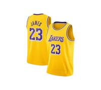 (yellow, XXL(175cm)) LeBron James Basketball Jersey Tops