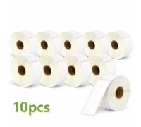 Yellow Yeti 10 x 99012 Compatible Address Labels with Chip for LabelWriter & Seiko Label Printers | 36mm x 89mm | 260 Labels per Roll