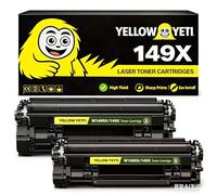YELLOW YETI 149X W1490X Black Toner Cartridge with Chip, 9500 Pages High Yield Black, Compatible Replacement for W1490X/W1490A 149X/149A, for 4002d/4002dn/4002dw & 4102dw/4102fdw/4102fdn, 2 Pack