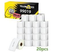 Yellow Yeti 20 Rolls 99019 S0722480 59 x 190mm Lever Arch File Labels Compatible with DYMO LabelWriter 4XL 450 400 330 320 310 Duo/Turbo/Twin Turbo Seiko SLP 450 400 200 100 | 110 Labels per Roll