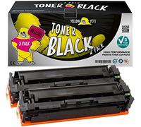 YELLOW YETI 201X CF400X (2,800 Pages) 2 Compatible Black Toner Cartridges for use with Color LaserJet Pro MFP M277dw M277n M274n M252dw M252n