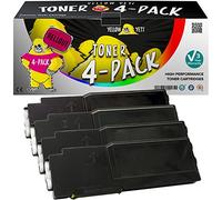 YELLOW YETI 4 Compatible Toner Cartridges for use with Dell C2660dn C2665dn C2665dnf | 593-BBBU 6,000 Pages 593-BBBT 593-BBBS 593-BBBR 4,000 Pages