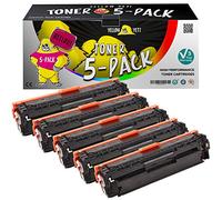 YELLOW YETI 5 Pack 305X 305A Compatible Toner Cartridges for LaserJet Pro 300 M351a MFP M375nw Pro 400 M451dn M451dw M451nw MFP M475dn M475dw | CE410X 4,000 Pages CE411A CE412A CE413A 2,600 Pages