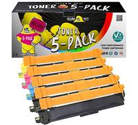 YELLOW YETI 5 Pack TN247 TN-247 Compatible Toner Cartridges for use with Brother DCP-L3510CDW DCP-L3550CDW HL-L3210CW HL-L3230CDW HL-L3270CDW MFC-L3710CW MFC-L3730CDN MFC-L3750CDW MFC-L3770CDW