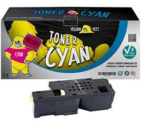 YELLOW YETI 593-11021 (1,400 Pages) Compatible Cyan Toner Cartridge for use with Dell C1765nfw C1765nf C1760nw 1250c 1350cnw 1355cn 1355cnw