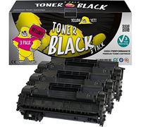 YELLOW YETI CE505A 05A (2,300 Pages) 3 Compatible Toner Cartridges for LaserJet P2030 P2035 P2035n P2050d P2055 P2055d P2055dn P2055x i-SENSYS LBP6300dn LBP6650dn LBP6670dn [3 Years Warranty]
