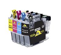 YELLOW YETI Replacement for Brother LC3219XL Ink Cartridges compatible with Brother MFC-J5330DW MFC-J5730DW MFC-J6530DW MFC-J6930DW MFC-J5335DW MFC-J6935DW (1 Black + 1 Cyan + 1 Magenta + 1 Yellow)