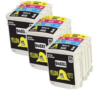 YELLOW YETI Replacement for HP 940 940XL Ink Cartridges compatible with HP OfficeJet Pro 8000 8500 8500A A809a A809n A909a A909g A910a A910g (3 Black + 3 Cyan + 3 Magenta + 3 Yellow)