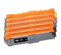 YELLOW YETI TN 241 242 245 246 Toner Cartridge Compatible with Brother DCP-9017CDW DCP-9022CDW HL-3140CW HL-3150CDW HL-3170CDW MFC-9140CDN MFC-9330CDW MFC-9340CDW Black Cyan Magenta Yellow, 5 Pack