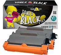YELLOW YETI TN2220 TN2010 (2,600 Pages) 2 Compatible Toner Cartridges for Brother HL-2220 HL-2240 HL-2130 HL-2135W HL-2230 HL-2250DN HL-2270DW DCP-7055 DCP-7060 DCP-7065 DCP-7070 [3 Years service]