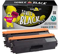 YELLOW YETI TN326BK TN-326 BK (4,000 Pages) 2 Compatible Black Toner Cartridges for Brother HL-L8250CDN HL-L8350CDW DCP-L8400CDN DCP-L8450CDW MFC-L8600CDW MFC-L8650CDW MFC-L8850CDW