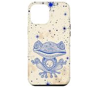 Yellow Zen Energy Blue Mindfulness Spiritual Meditation Frog Case for iPhone 12 Pro Max
