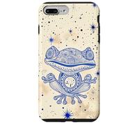 Yellow Zen Energy Blue Mindfulness Spiritual Meditation Frog Case for iPhone 7 Plus/8 Plus