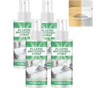 Yellowing Remover Cleaner, Heavy Duty Plastic Restorer Spray for Air Conditioner, Toilet Seat, Home Appliances Car Interiors, Fast-Acting Formula Removes Yellow Stains, Restores Whiteness (4Pcs)