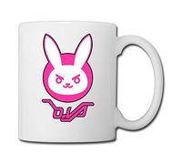 YellowNN Overwatch D.Va Bunny Logo Coffee/Tea Mugs 11 Oz, White