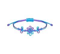 YELLOWPEACH Rumi Jinu Friendship Matching Knot Bracelets Handmade BFF Couples Accessories Gifts for Fans Decor, L, Alloy Steel, no gemstone