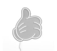 Yellowpop Neon Signs, Disney Glove Thumb Up (Small), Neon Signs for Wall Decor, Energy Efficient LED Neon Lights for all Walls, Easy to Install Custom Neon Sign & Customizable Light Up Wall Art