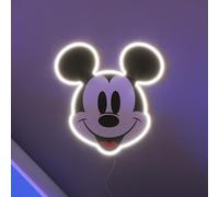 YELLOWPOP Disney Mickey Mouse Face LED Wall Lamp - Clear & White