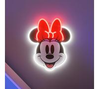 Yellowpop Neon Signs, Disney Minnie Mouse Printed (Face), Neon Signs for Wall Decor, Energy Efficient LED Neon Lights for all Walls, Easy to Install Custom Neon Sign & Customizable Light Up Wall Art