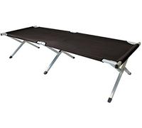 Yellowstone Aluminium Folding Camp Bed - Black