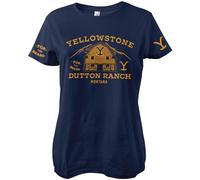 Yellowstone Barn Girly Tee Damen T-Shirt Navy