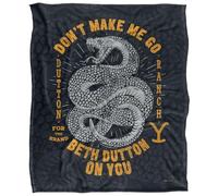 Yellowstone Beth Dutton Snake Silky Touch Super Soft Throw Blanket 152 X 127 cm, White