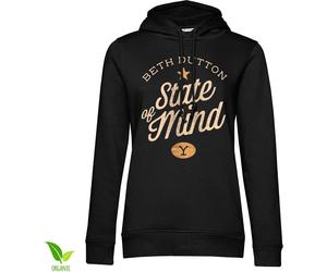 Yellowstone Beth Dutton State Of Mind Girls Damen Hoodie Black