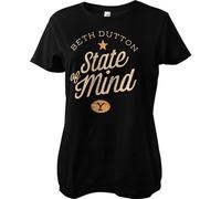 Yellowstone Beth Dutton State Of Mind Girly Tee Damen T-Shirt Black