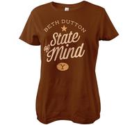 Yellowstone Beth Dutton State Of Mind Girly Tee Damen T-Shirt Brown