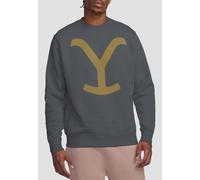 Yellowstone Brand Crew Sweatshirt, Charcoal | Size: Large Yellowstone Charcoal L