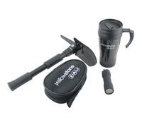Yellowstone Car Travel Gift Set With Mug, Folding Shovel & Torch