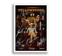 Yellowstone Cast Signed Autograph A4 Poster Photo Print TV Show Series Season Framed Memorabilia Gift (A4 POSTER ONLY)