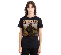 Yellowstone Women's Coffee with Rip Wheeler Ladies T Shirt, Black, M