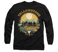 Yellowstone Cowboy Up Unisex Adult Longsleeve T Shirt, Black, XL