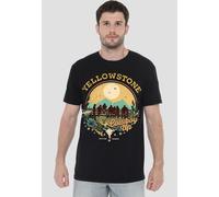 Yellowstone Cowboy Up Unisex Adult T-Shirt, Black | Size: Small Yellowstone Black S