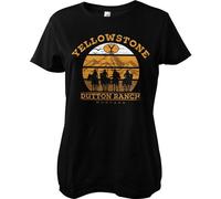 Yellowstone Cowboys Girly Tee Damen T-Shirt Black