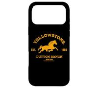 Yellowstone Dutton Ranch Est. 1886 Running Horse Brown Logo Case for iPhone 17 Pro Max