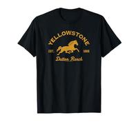 Yellowstone Dutton Ranch Est. 1886 Running Horse Logo T-Shirt