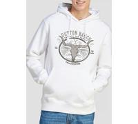 Yellowstone Dutton Ranch Hoodie, White Yellowstone White M