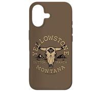 Yellowstone Dutton Ranch Montana Bull Skull Retro Logo Case for iPhone 17