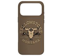 Yellowstone Dutton Ranch Montana Bull Skull Retro Logo Case for iPhone 17 Pro Max