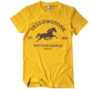 Yellowstone Dutton Ranch Montana T-Shirt Gold